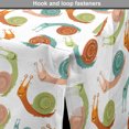 thumbnail image 4 of Snail Dog Crate Cover, Garden Nature Rain Themed Colorful Cartoon Helix Animal Continuous Pattern, Easy to Use Pet Kennel Cover for Dogs, 35" x 23" x 27", White and Multicolor, by Ambesonne, 4 of 6