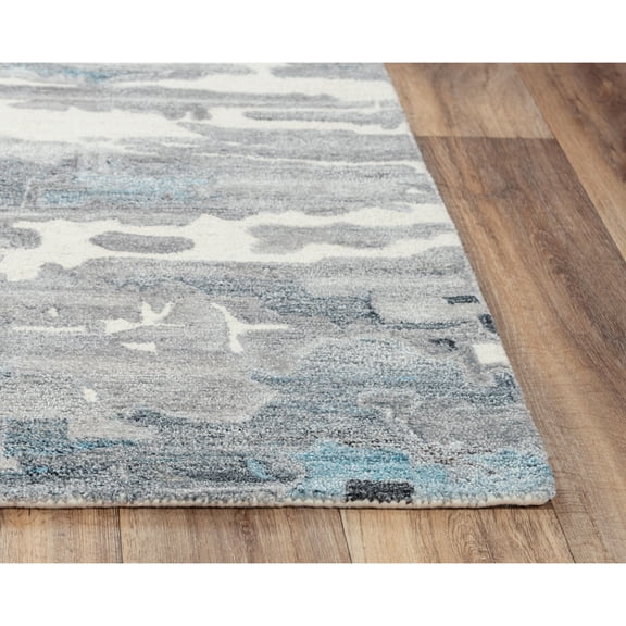 Alora Decor Spirit 8'6" x 11'6" Abstract Gray/Ivory Hand Tufted Area Rug