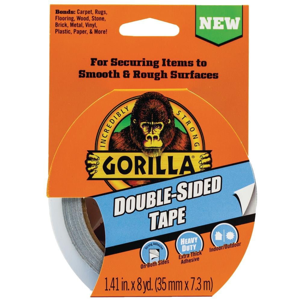 Gorilla Double-Sided Duct Tape: 1.41 in. x 24 ft. (White) [6-pack]