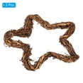 thumbnail image 3 of Uxcell Star Rattan Wreath, 2Pcs 15CM Christmas Natural Vine Branch Wreath Garland Floral Ring Hoop, Brown, 3 of 7