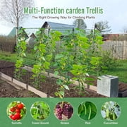 Garden Trellis for Climbing Plants Outdoor, 2PCS A-Frame Cucumber Trellis for Raised Bed, Tomato Trellis for Raised Garden Bed, Garden Trellises for Cucumber, Tomato, Climbing Plants