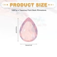 thumbnail image 2 of 100Pcs Teardrop Rhinestone 10x14 mm Pointed Back Rhinestone Beads,Milky Pink, 2 of 6
