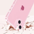 thumbnail image 3 of for iPhone 15 6.1 inch,Sparkly Cute Clear Case for Women Girls,Glitter Bling Flexible Soft TPU Silicone Bumper Protective Cover for iPhone 15,Pink, 3 of 7