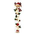 thumbnail image 3 of Knitted Reindeer Outdoor Decorations with Illuminated Leds, Beautiful Christmas Outdoor Decorations for Front Porch, Lovely Home Decorations with Golden Bells and Snowflake Motif, 3 of 6