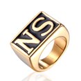 thumbnail image 2 of Anillo de acero de titanio exagerado japonés y coreano con personalidad de moda retro punk para hombres coreanos con calavera dominante, 2 of 6