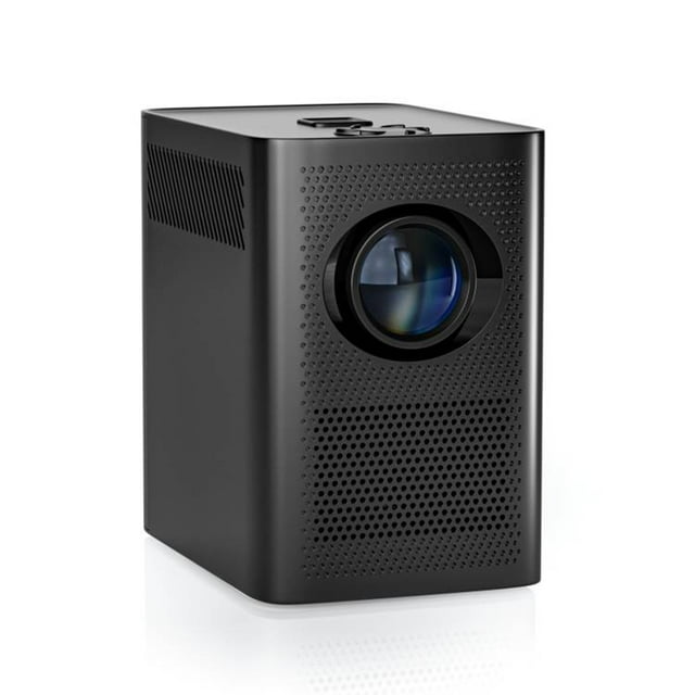 Mini Projecteur Protection des Yeux Correction de Trapèze Projecteur Portable Android 7 Écran Grand de 100 Pouces Conception Antipoussière Connexion Sans Barrière pour Utilisateurs de Téléphone et de Tablette
