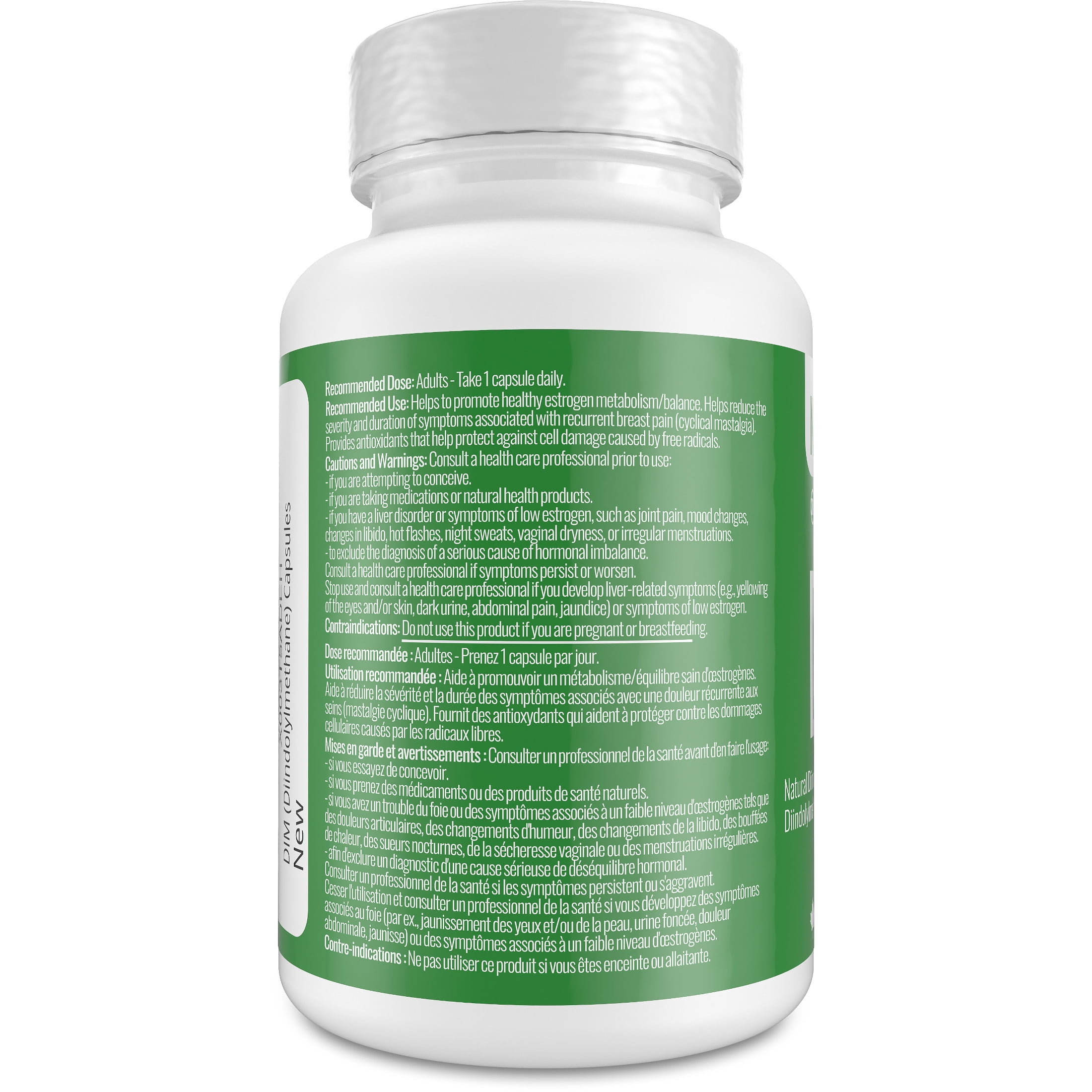 Complément Alimentaire DIM Pour L'équilibre Hormonal Féminin - 250mg Par Capsule, Lot De 30/60/120, Valable Jusqu'en 2027