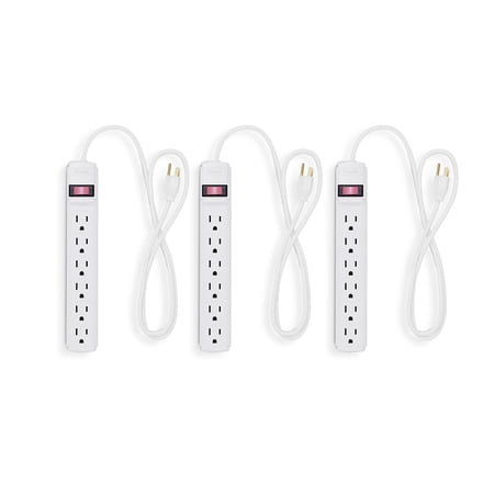 UPC: 0718103308588 | Staples 6-Outlet Power Strip 3  Cord White 24353924