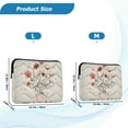 thumbnail image 4 of FORMRS 13-13.3 inch Laptop Sleeve Case Soft Carrying Quilted Computer Bag Cover, Red Flower, 4 of 7