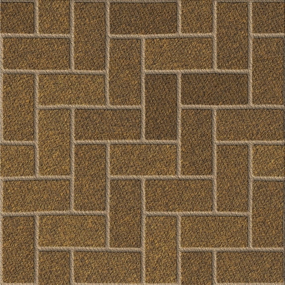 Ahgly Company Indoor Square Patterned Red Novelty Area Rugs, 6' Square