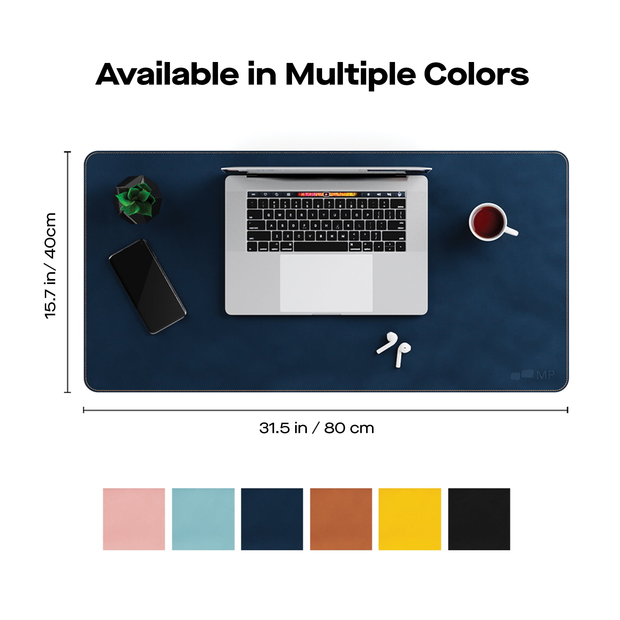 Mobile Pixels PU Leather Desk Mat - Set Sail Blue  115-1001P03