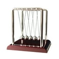 thumbnail image 1 of Newton's Cradle Metal Pendulum Educational Physics Toy Square Design Kinetic Energy Office Stress Reliever Ornament, 1 of 8