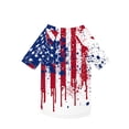 thumbnail image 5 of Dog Clothes for Small Medium Large Dogs, Patriotic Usa Flag Pet Shirt, Lightweight Breathable Puppy Apparel, 4Th of July Outfit, White Xxxxxl Single Pack, 5 of 5