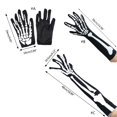 thumbnail image 4 of Jesscasday Skeleton Full Finger Gloves Bone Print Halloween Gloves Costume Accessory, 4 of 13