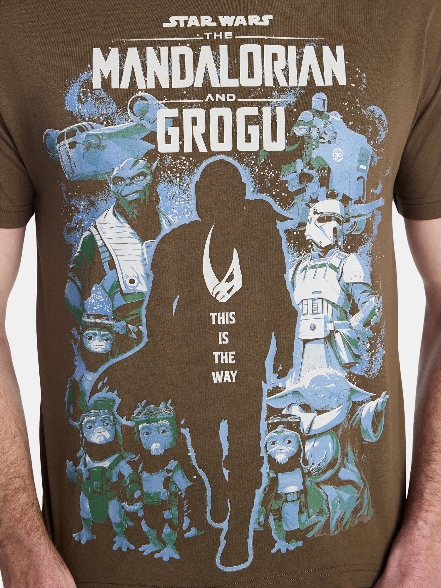 The Mandalorian Men's and Big Men's Mando Poster Graphic Tee with Short Sleeves, Sizes S-3XL
