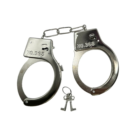 Police Cop Faux Handcuffs Costume Accessory