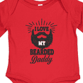 thumbnail image 4 of Inktastic I Love My Bearded Daddy Boys or Girls Long Sleeve Baby Bodysuit, 4 of 5