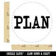 thumbnail image 2 of Plan Fun Text Self-Inking Rubber Stamp Ink Stamper - Lime Green Ink - Small 3/4 Inch, 2 of 7