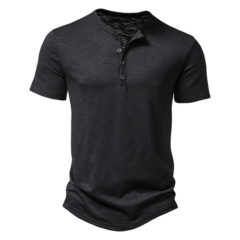 ZIZOCWA Xxl Tall T-Shirts for Men Mens Long Sleeve Cold Gear Summer Mens Slub Cotton Shirt Mens Fashion Mens Short Sleeve T Shirt L - Walmart.com