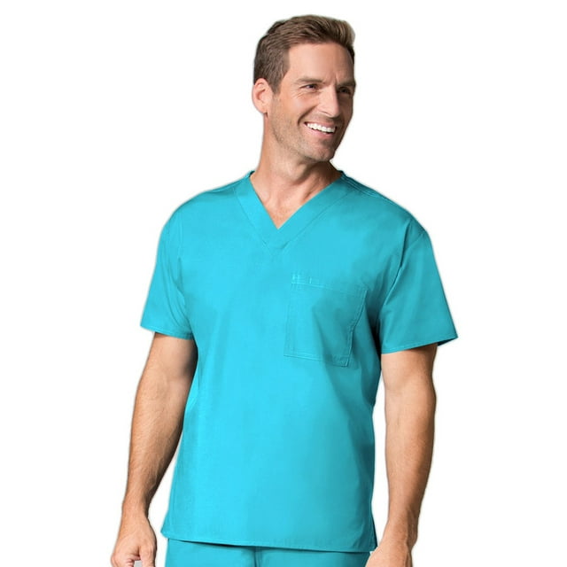 core par Maevn Haut d'Uniforme Unisexe à Col en V avec 1 Poche, Uni