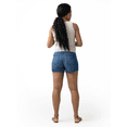 thumbnail image 2 of Ingrid & Isabel For Every Belly Women's Maternity Over The Belly Raw Hem Denim Short, Sizes S-XXL, 2 of 9