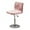 Pink, variant on XUELC Crushed Velvet Brown Bar Stool Cover Stretch Stool Cover Swivel Counter Stool Cover Low Profile Short Back Chair Protective Cover 2pc