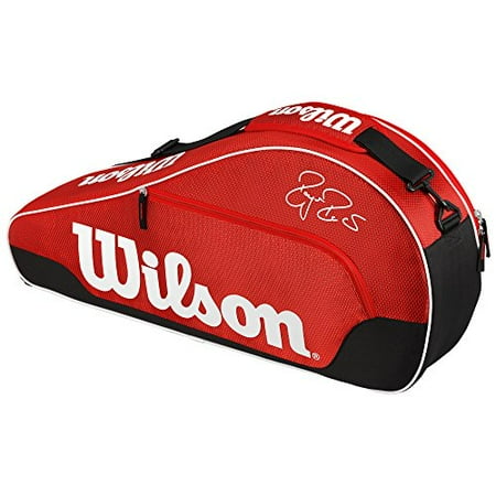 Wilson Federer Team III Triple Red Tennis Bag