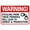 Warning Sign 1, variant on Stop Machine Before Removing Jams - 8"x12" Security Metal Sign, Vintage Caution Poster, Decor for Business, Office, Workshop