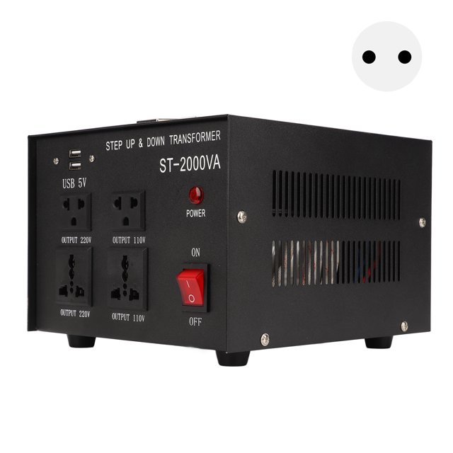 Voltage Transformer Step Up Buck Converter 2000W Adjustable 110V-120V 220V-240V AC Input EU Plug