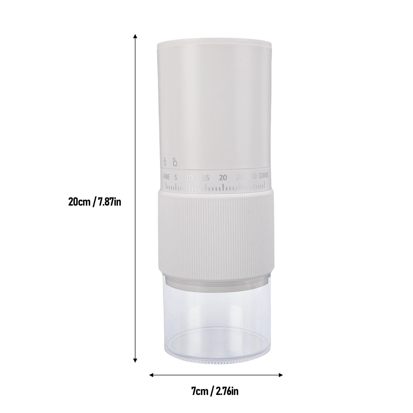 BIMZUC Compact Portable Electric Coffee Grinder – Quiet, Rechargeable, Adjustable Grind Settings, Stainless Steel Blades, Easy‑Clean Design