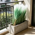 thumbnail image 6 of 20 Pack - Artificial Pampas Grass Faux Dried Flowers Boho Bouquet for Home Decor - Wedding Centerpiece Floral Arrangement Natural Reeds, Green, Ccwuwei, 6 of 6