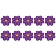 thumbnail image 1 of Uxcell 10Pcs Parches Bordados de Flor Margarita Morados, Parches de Aplique, 1.57Pulgadas, 1 of 6