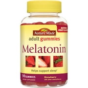 Nature Made Adult Gummies Melatonin Strawberry Gummies, 2.5 mg, 90 Count