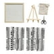 thumbnail image 2 of Tablero de letras de fieltro Tablero de mensajes intercambiable Tablón de anuncios rústico decorativo con Blanco, 2 of 9