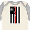 thumbnail image 4 of Inktastic Firefighter Daddy Flag Boys or Girls Long Sleeve Baby Bodysuit, 4 of 5