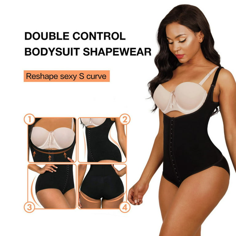 Women's Body Shaper Large One-Piece Shaper Rubber Breasted Body