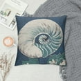 thumbnail image 2 of GOSMITH Nautical Coastal Blue Throw Pillow Covers Beach Starfish Coral Pillow Case Conch Pillowcases Nautical Decorative Cushion Cover for Sofa Outdoor Home Decor, 2 of 5