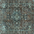 thumbnail image 1 of Ahgly Company Indoor Square Persian Light Blue Traditional Area Rugs, 8' Square, 1 of 4