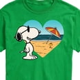 thumbnail image 3 of Peanuts - Summer Edition - Snoopy Hearts the Beach - Men's Short Sleeve Graphic T-Shirt, 3 of 5
