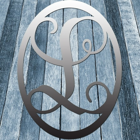 Round A Bout Vine Script Single Letter Raw Metal Monogram Initial In Circle Wall Décor 24 L Round A Bout Vine Script Single Letter Raw Metal Monogram Initial In Circle Wall Décor 24 L