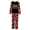 thumbnail image 3 of Pyjamas de Noël Assortis pour Famille Noël 2024 Famille Noël Imprimé Manches Longues Pull Décontracté Col Rond Chandail à Capuchon pour Femmes Pyjamas de Noël pour Femmes Blanc Maman Taille:m, 3 of 3