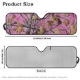 thumbnail image 7 of Uorisanigo Windshield Sun Shade for Rubicon Sahara TJ JK JKU 2 Door & 4 Door Accessories 16.14''x52.95'' Pink Camo Hunting Forest Front Window Shade Sun Visor Blocks UV Rays Keep Your Car Cool, 7 of 7