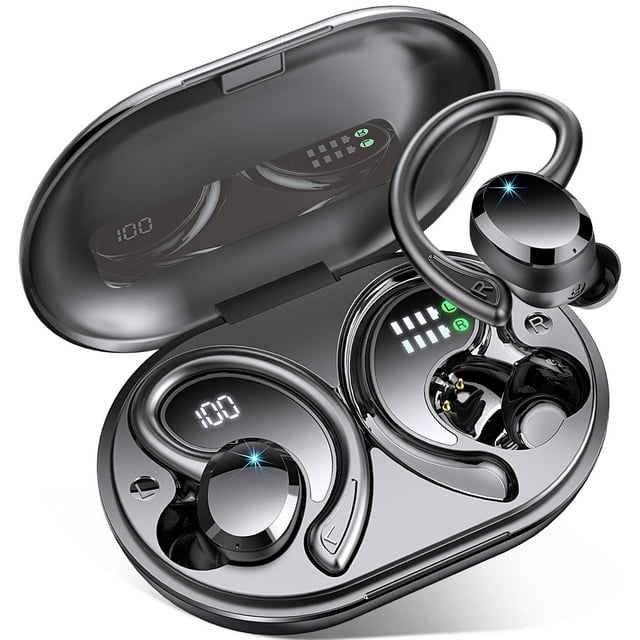 Auriculares inalámbricos Rulefiss Q38 Bluetooth 5.3 48 horas IP7 negros