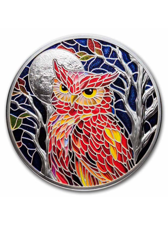 Collectible 2026 Niue 2 oz Silver Proof Nature's Window: Majestic Owl