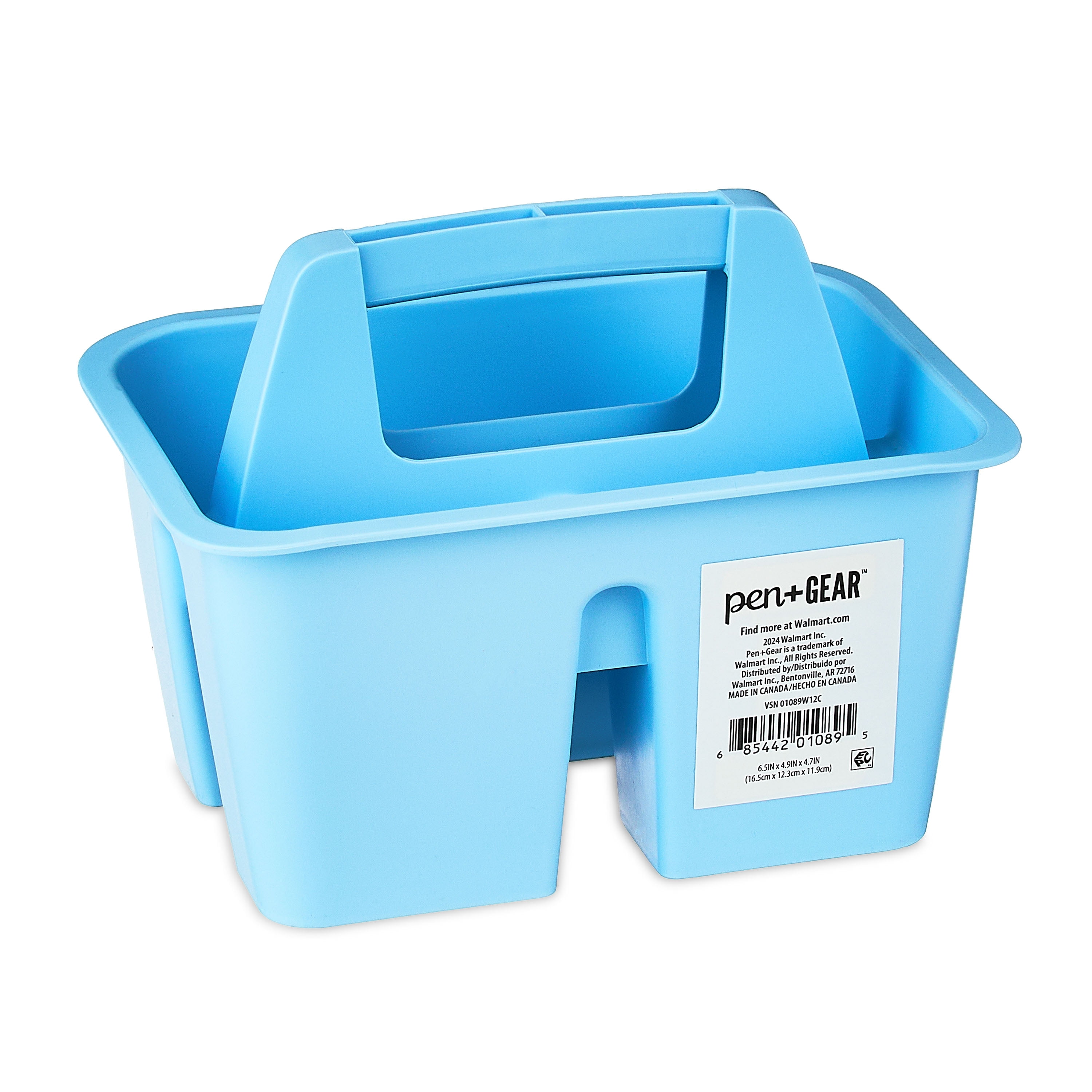 Pen+Gear Mini Plastic Craft and Hobby Organizer Caddy, Sky Blue, 1-Pack