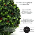 thumbnail image 3 of 3rd Street Inn 11" Artificial Holly Topiary Ball - 2 Balls, 3 of 3