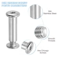 thumbnail image 3 of Tornillos de Chicago Hex Uxcell, postes de unión, tornillos de conexión, tuercas para álbum de recortes, cinturón de cuero, reparación M6 x 25 mm 20, 3 of 7