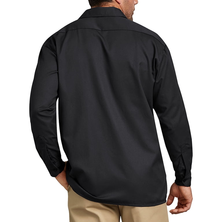 Dickies Men's 574 Long Sleeve Button Front Uniform Work Shirt