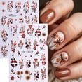 thumbnail image 1 of Calcomanías de nail art 3D de flores otoñales FBABFBUO, 6 piezas, 1 of 8