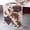 A1. Ivory/Gold/Purple, variant on Handmade Decorative Table Runner Ivory, Gold, Purple, 16 inch wide x 120 inch extra long Silk Beaded Table Runner Ivory Blossoms Applique Velvet Embroidered - Brown Floral